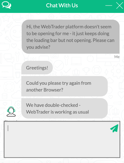 Soporte de chat en vivo en Grand Capital