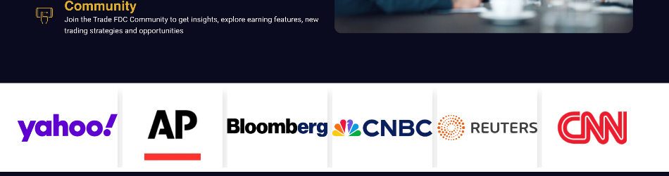 Media logos on the Trade FDC website