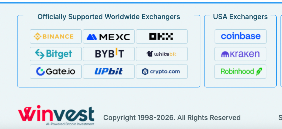 Winvest claimed exchange partners