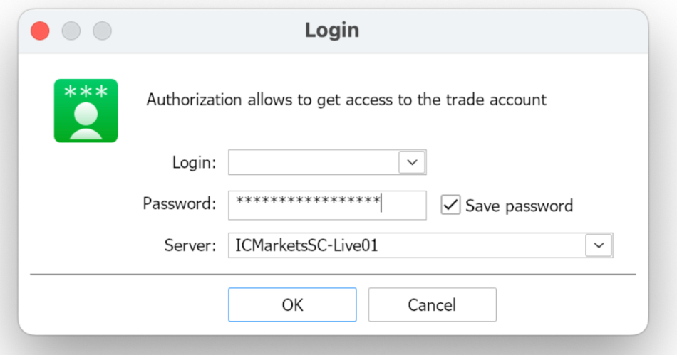MT5 software connecting to MT5