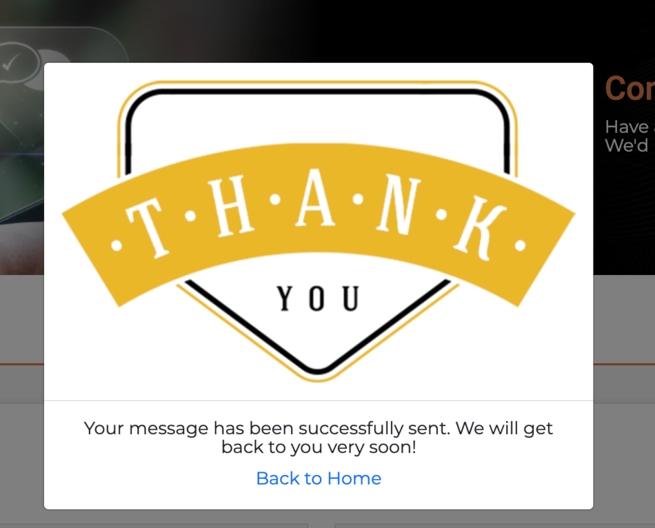 Crest Capital Hub support message confirmation