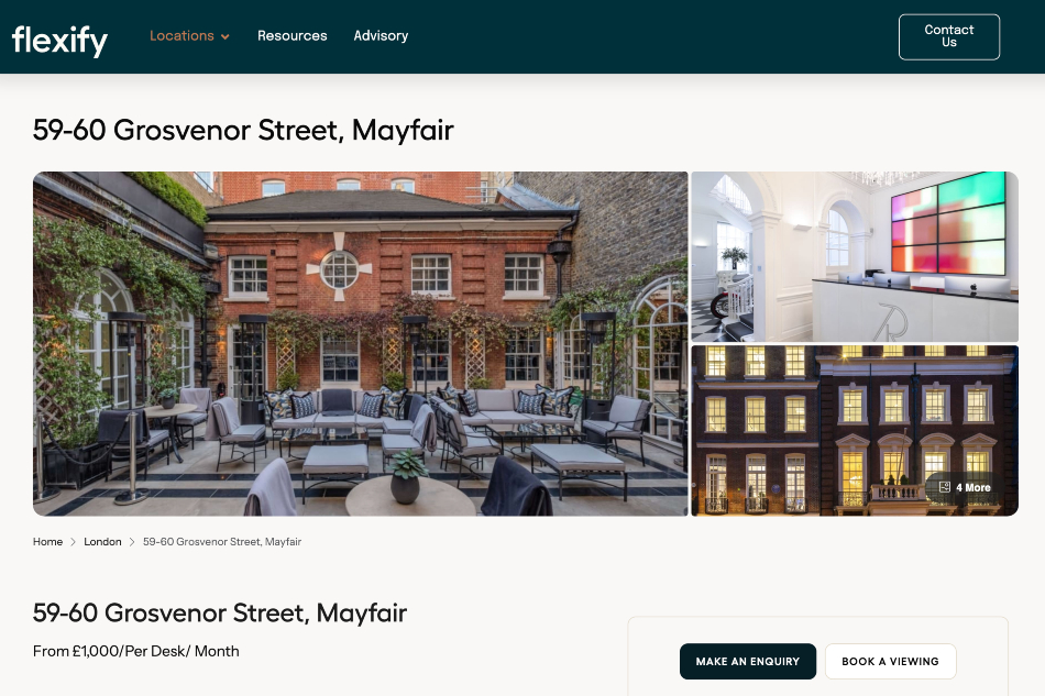 The Mayfair address claimed by Zephgain available for rent