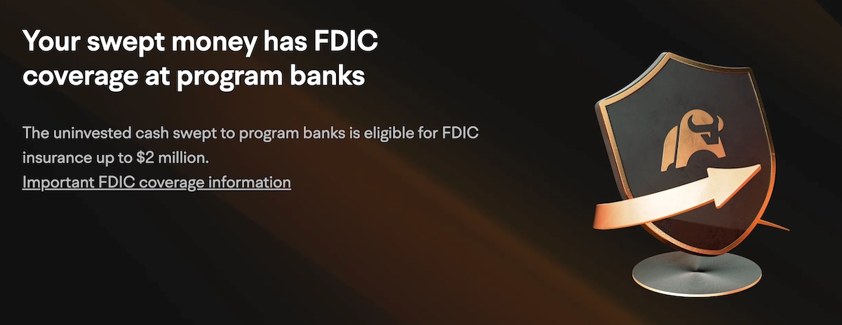 FDIC limits on Moomoo's US website
